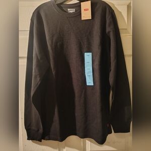 Levi's Black Long Sleeve Crewneck Shirt Large